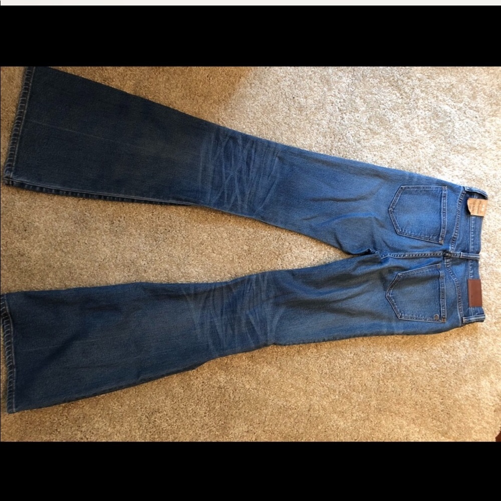 Flea market flare madewell denim